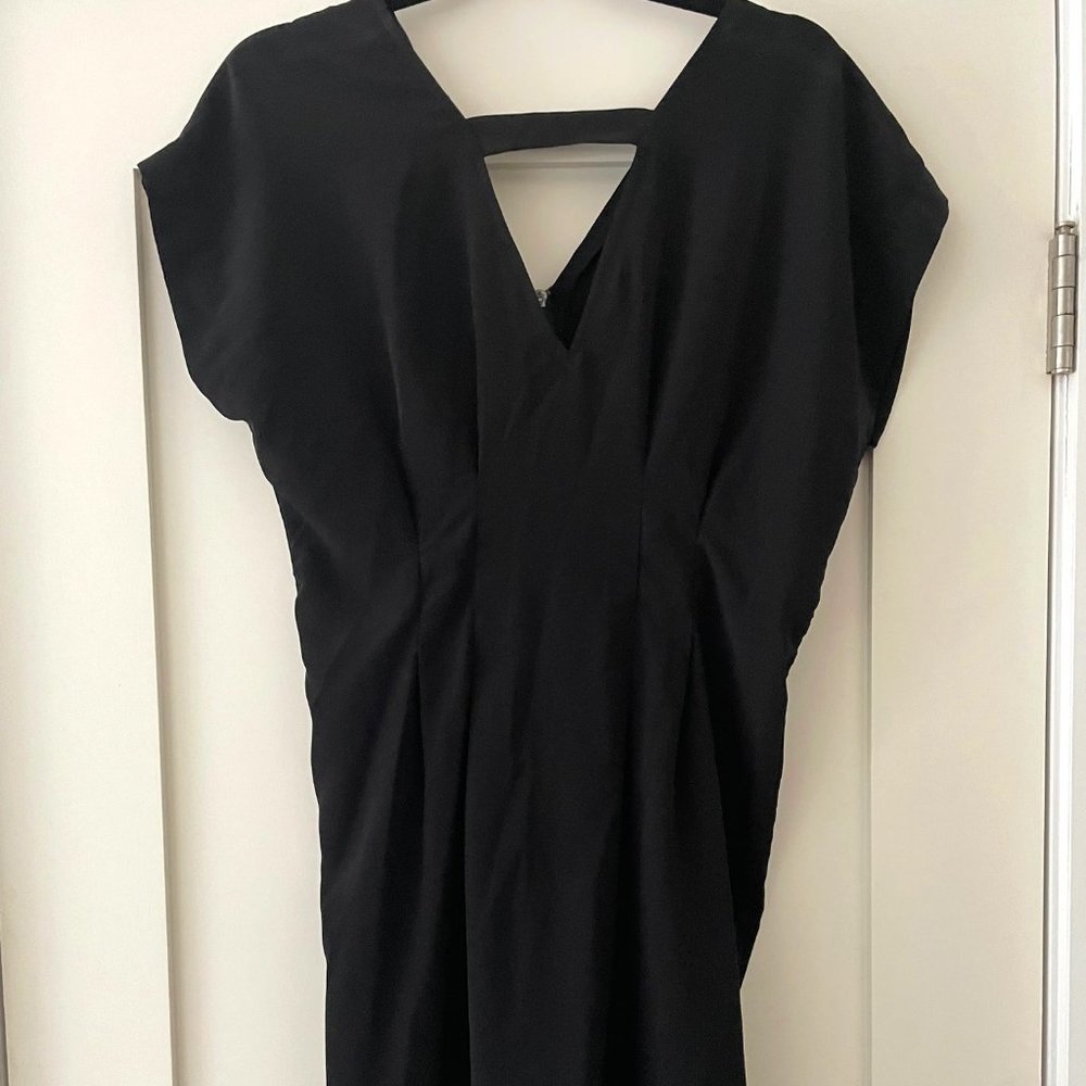 Black Silk Mini Dress